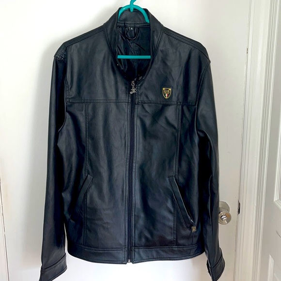 GA Milano faux leather black jacket. Size XL. NWT - Picture 1 of 6